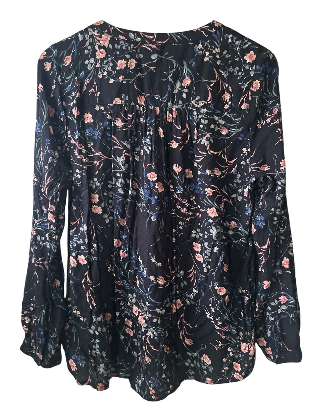 Lucky Brand Floral Boho Revival Long Sleeve Blouse Women’s Size Large - Picture 5 of 6